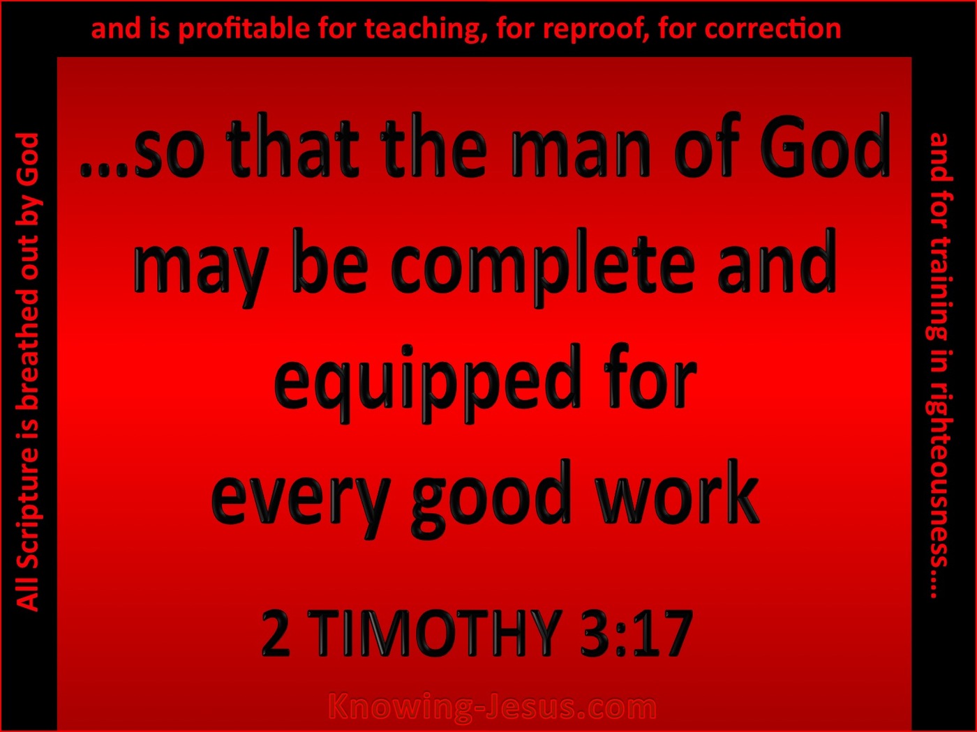 2 Timothy 3:17 That The Man Of God May Be Fully Equipped (red)